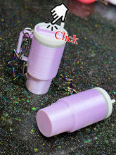 Mini tumbler fidget clicker keychain.