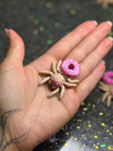 Mini jumping spider donut moving parts fidget toy