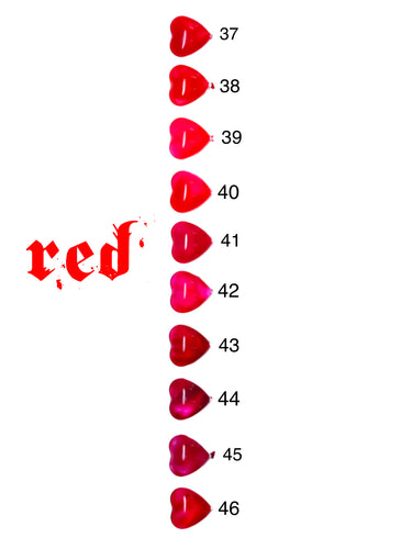 Single Colour- Full Set of 10 Gel Nails. REDS- Choose your size, shape, & colour- CUSTOM SIZES