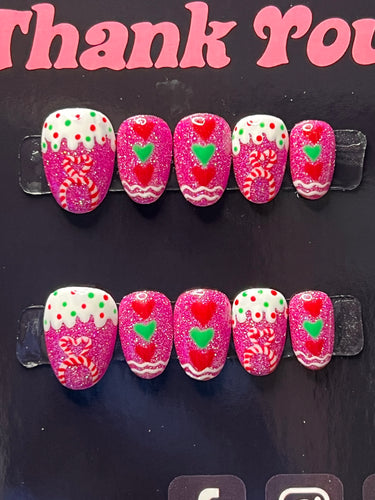 Candy Land press on nails CUSTOM SIZES choose your size